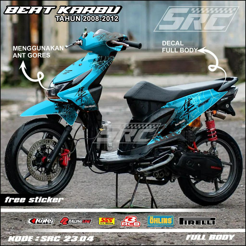 Jual Decal Sticker Beat Karbu Full Body Dekal