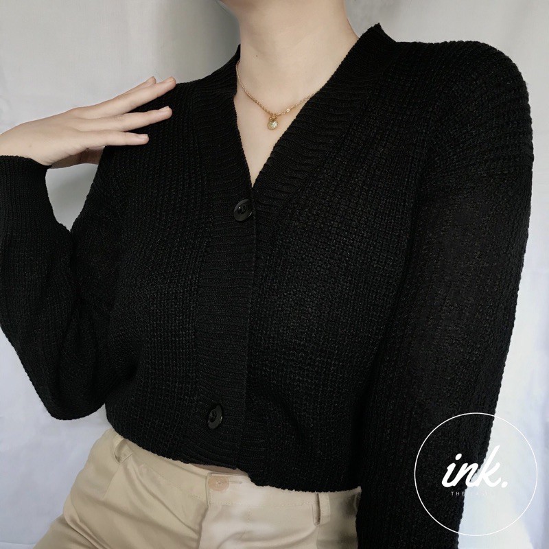 Jual Crop Cardigan Cardigan crop rajut cardigan rajut knit