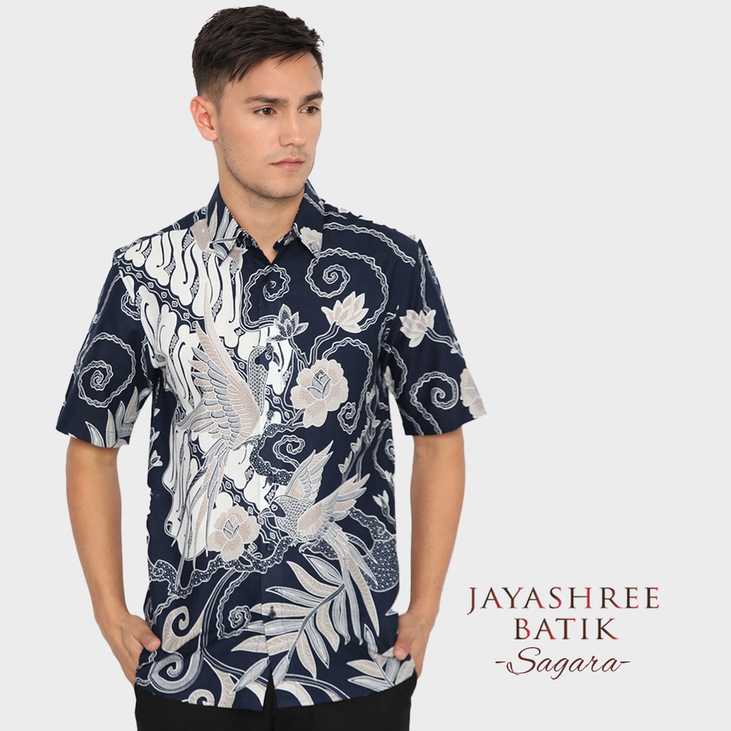 Jual Jayashree Batik Slimfit Sagara Kemeja Batik Pria Lengan Pendek ...