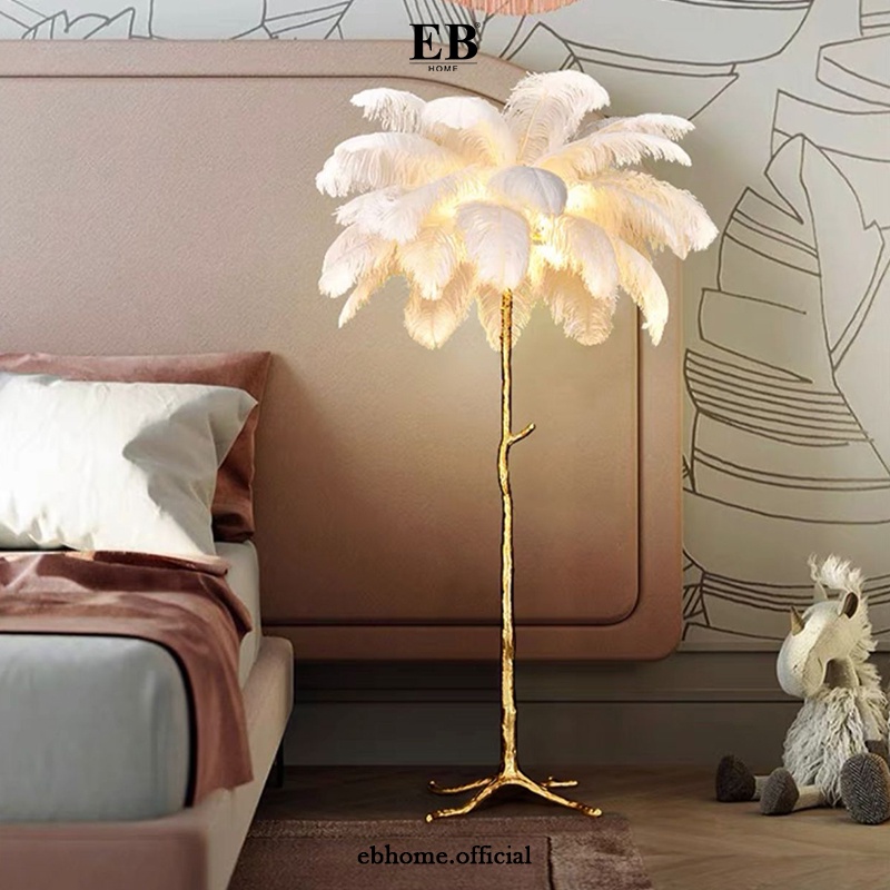 Jual Lampu Bulu Mewah / Standing Lamp / Feather Tree Lamp EB Home 88/2 ...