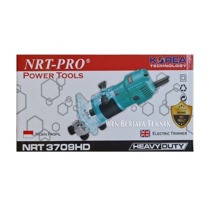Jual NRT-PRO 3709 HD Mesin Profil 6mm Kayu Router Wood Trimmer 6 mm ...