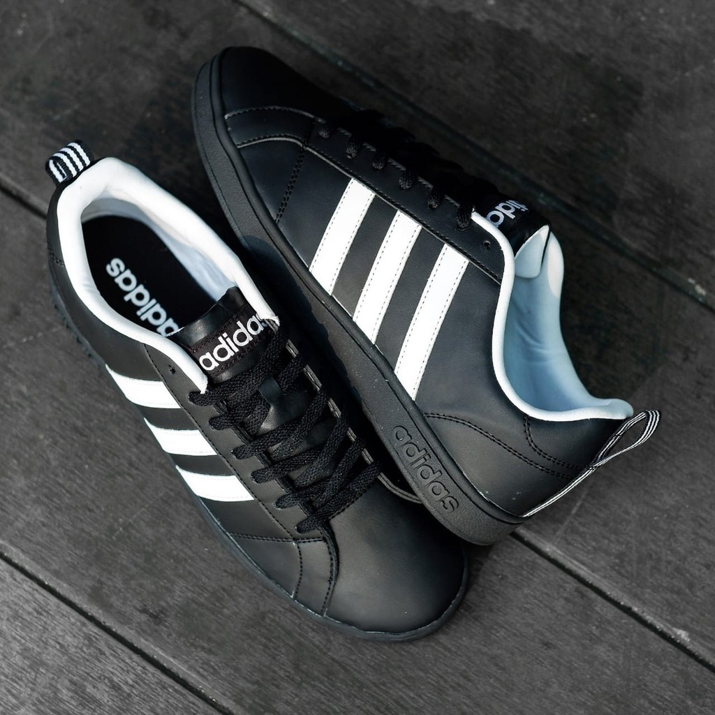 Jual ADIDAS NEO ADVANTEC FALLSTRIP BLACK WHITE Shopee Indonesia