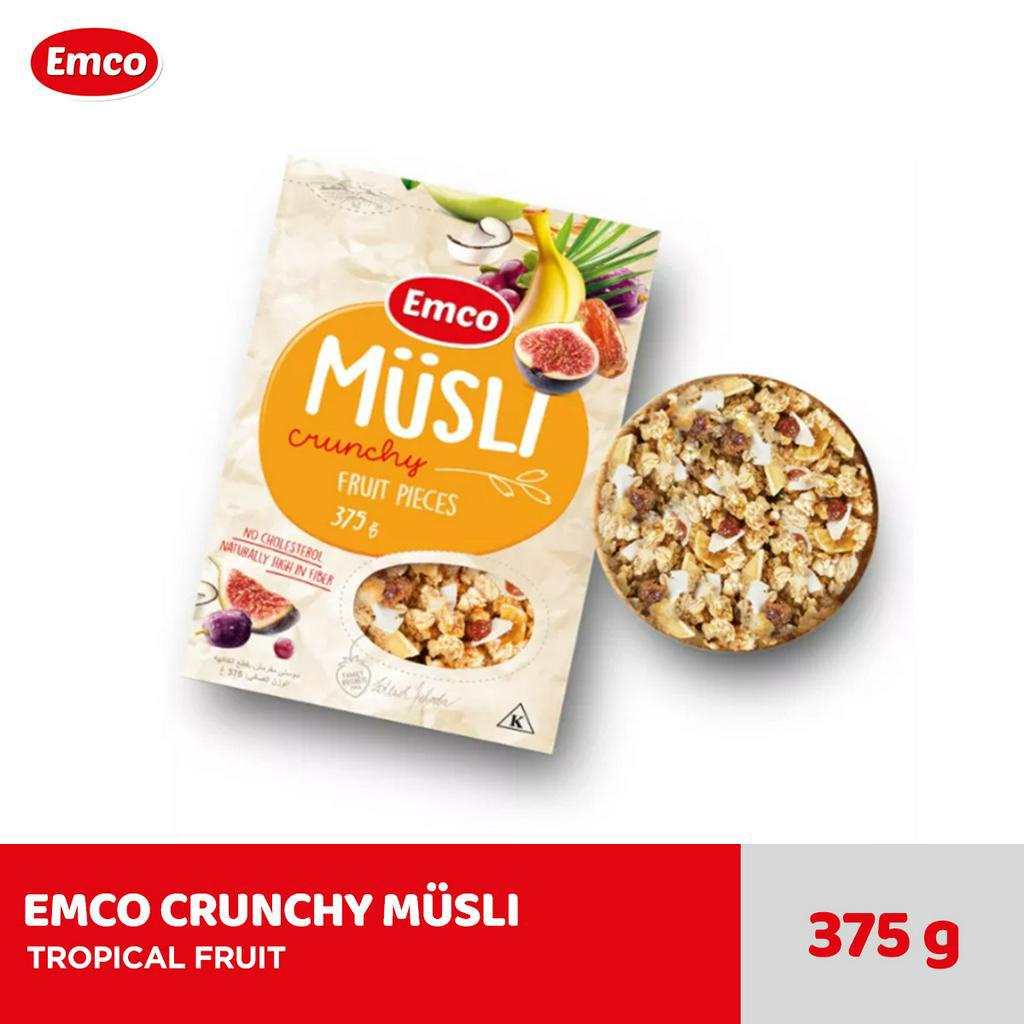 Jual EMCO CRUNCHY MÜSLI TROPICAL FRUIT 375g Shopee Indonesia