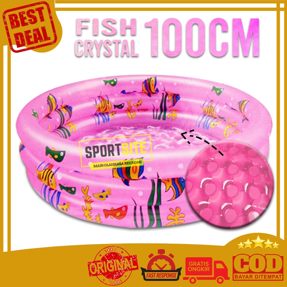 Jual Kolam Renang Anak Kolam Mandi Bola Inflatable Crystal Pool Kristal ...