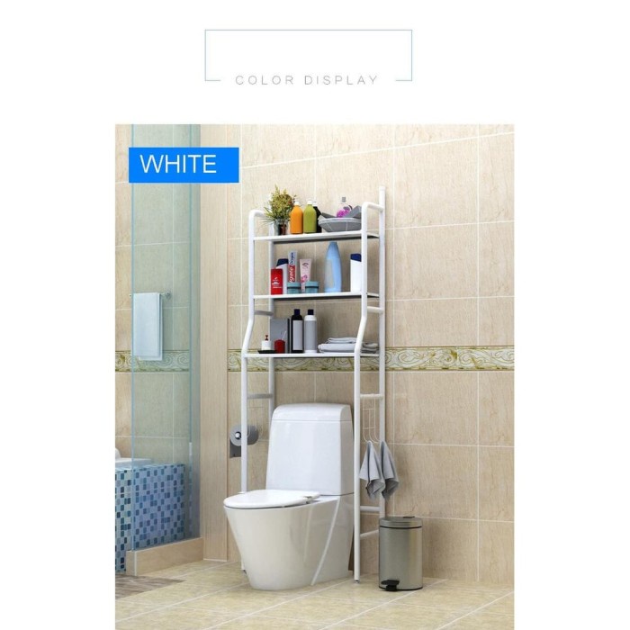 Jual Stand hanger gantungan handuk tissue toilet kamar mandi set Rak ...
