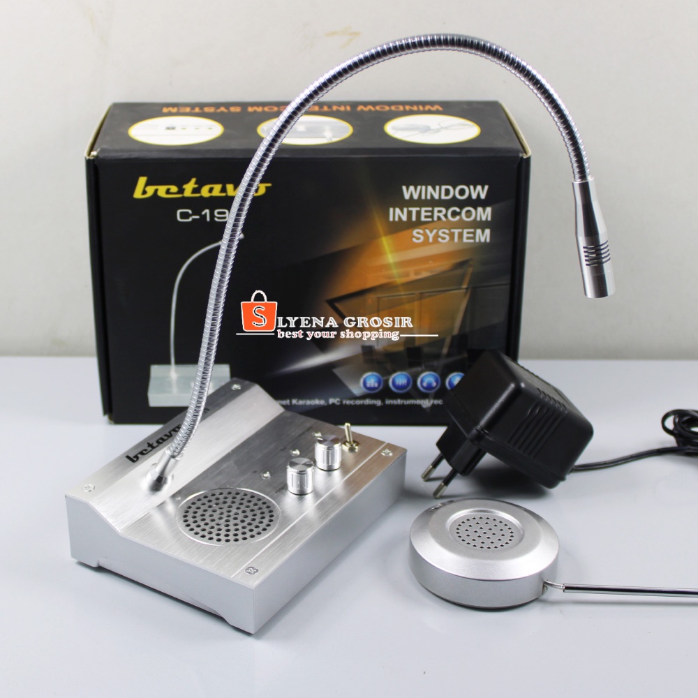Jual Mic Meja Microphone Betavo C-19 Mic Loket 2 Arah Flexsible Window ...