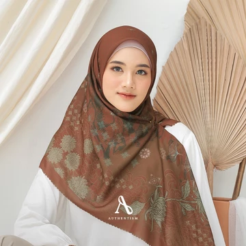 AUTHENTISM ID Maliqa Series Kerudung Segi Empat Motif Lamina Voal Lasercut Premium