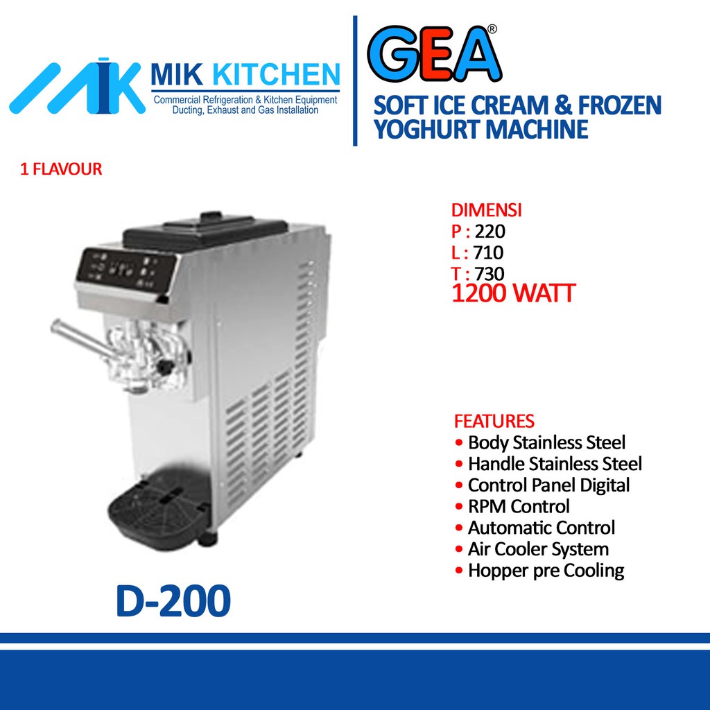 Gea soft discount ice cream machine