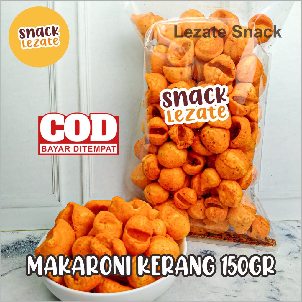 Jual Makaroni Kerang Pedas 150gr Murah Kerupuk Keong Pedas Daun Jeruk