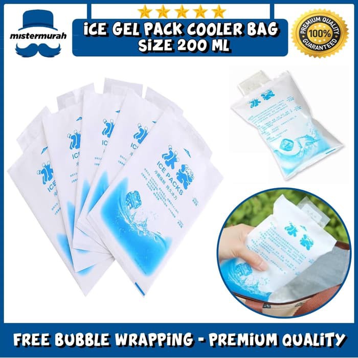 Jual Ice Gel Pack 200 ML Blue Cool Jelly Cooler Kantong Air Es ...