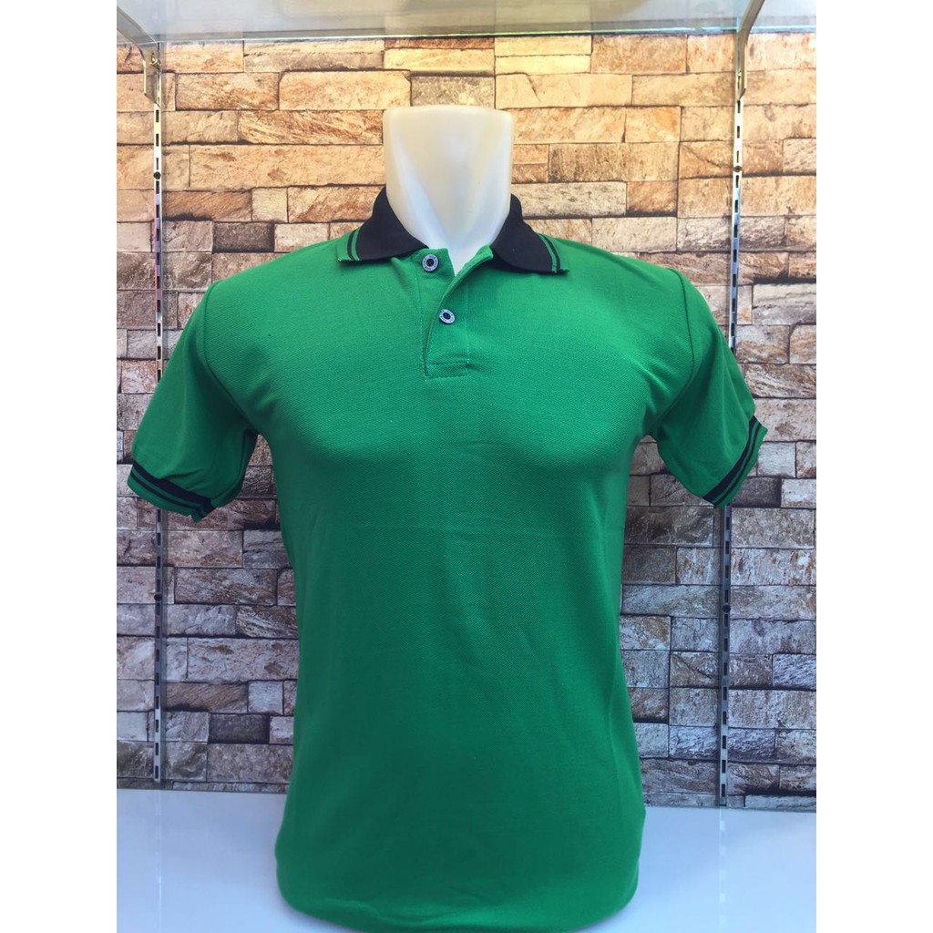 Jual Kerah Kerah S KOMBINASI HIJAU / KAOS KERAH Kerah S PRIA / Kerah ...
