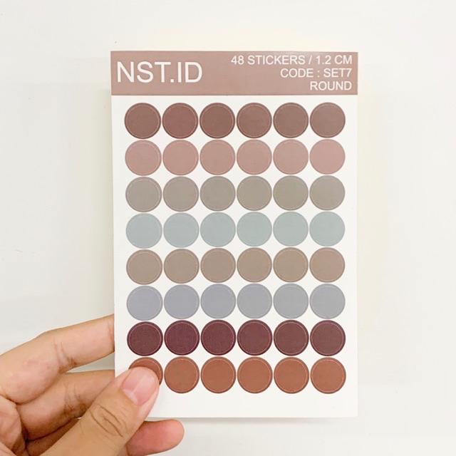 Jual STIKER DOT/BULAT COLOR PALETTE SCRAPBOOK DIY Bujo Diary Tumblr ...