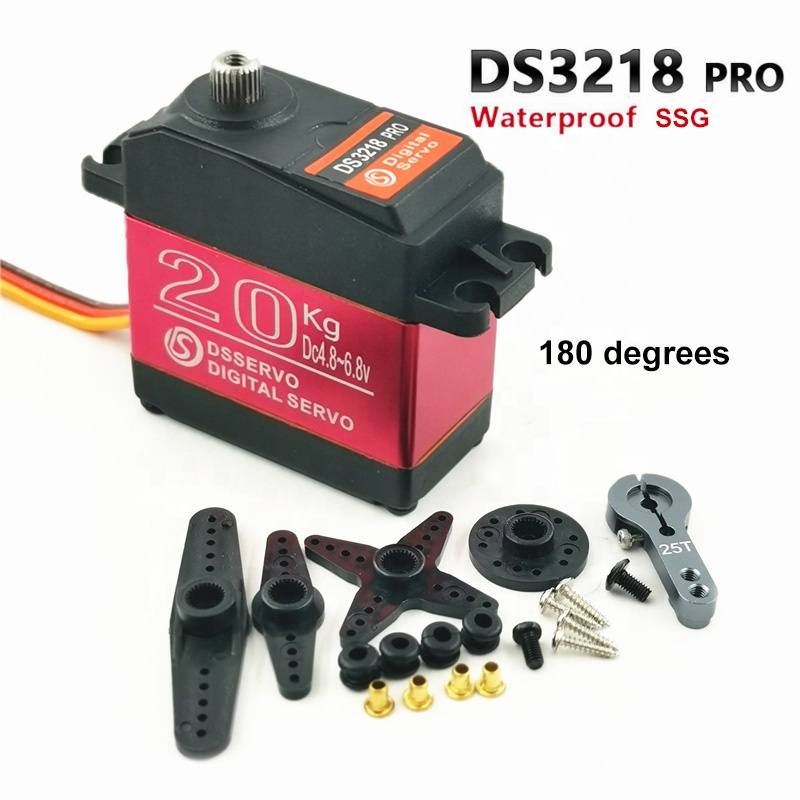 Jual Digital servo 20kg 180 derajat Waterproof SSG RC Servo DS3218 Pro ...