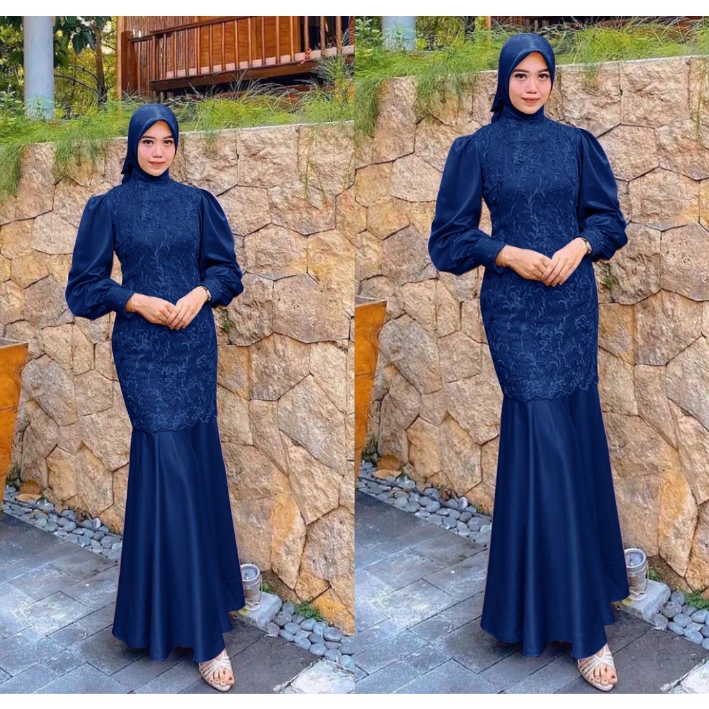 Jual 4 UKURAN M L XL 2XL MAXI DESYA MERMAID DRESS MAXI DUYUNG DRESS PESTA KONDANGAN GAMIS WANITA MUSLIM CC Shopee Indonesia