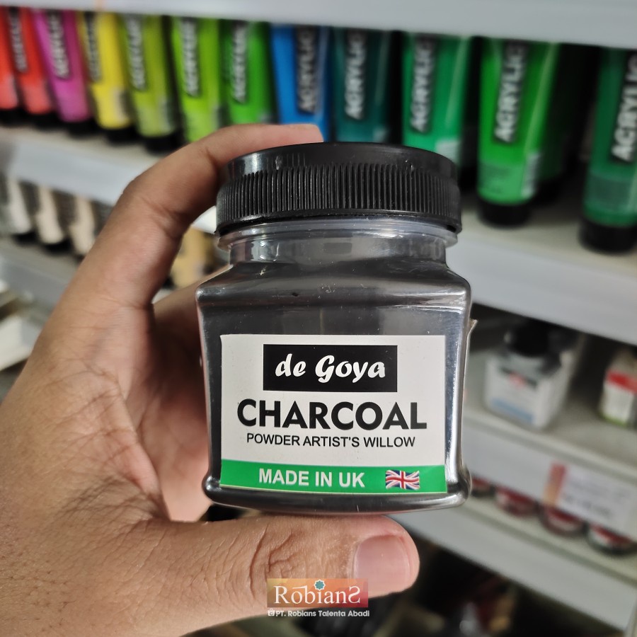 Jual Serbuk Arang Gambar - De Goya Charcoal Powder Uk. 30 gram | Shopee ...