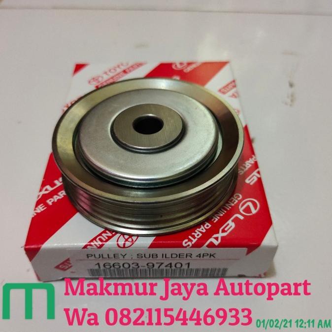 Jual pulley poli tensioner AC pully alternatif 4pk Avanza 1.3cc Xenia 1