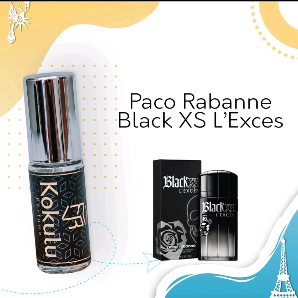 Jual PARFUME PRIA BLACK XS L'EXCES NON ALKOHOL TAHAN LAMA SEHARIAN