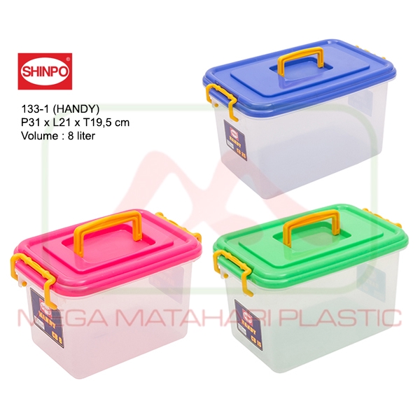 Jual Container Box Handy 8Ltr 133-1 CB8 Shinpo (31 x 21 x 19,5 cm ...
