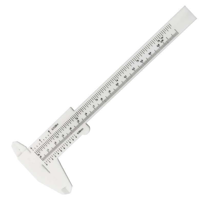 Jual Pre Order 0150mm Plastic Measuring Vernier Caliper Tattoo Caliper Ruler Gauge Plastic