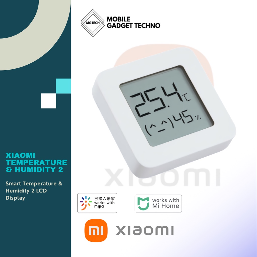 Jual Xiaomi Smart Temperature & Humidity 2 Sensor LCD Suhu Tekanan ...