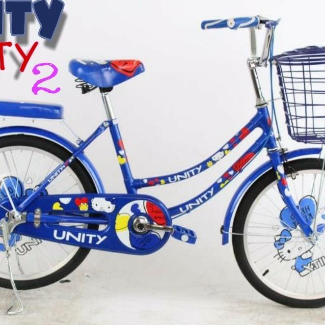 Jual Sepeda Unity Hello Kitty Ukuran 20 Inchi - Biru Original | Shopee ...