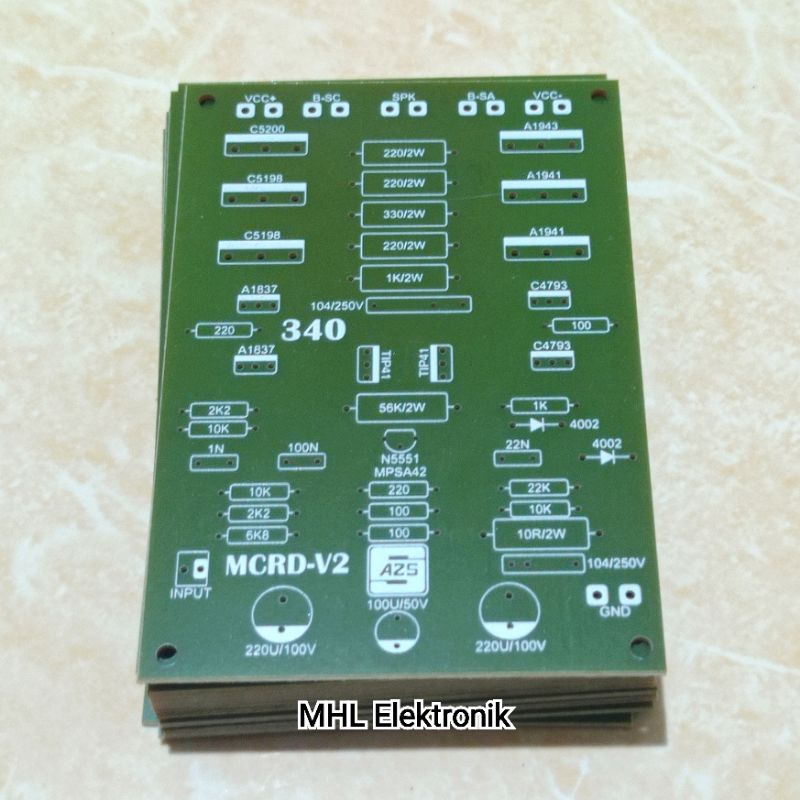 Jual PCB Driver Power Amplifier Mono MCRD V2 Low Sub | Shopee Indonesia