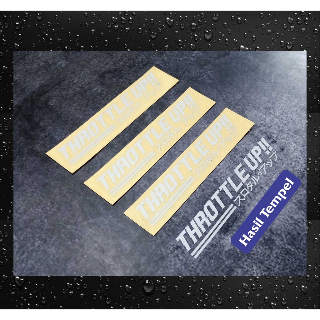 Jual STICKER THROTTLE UP CUTTING STIKER | Shopee Indonesia