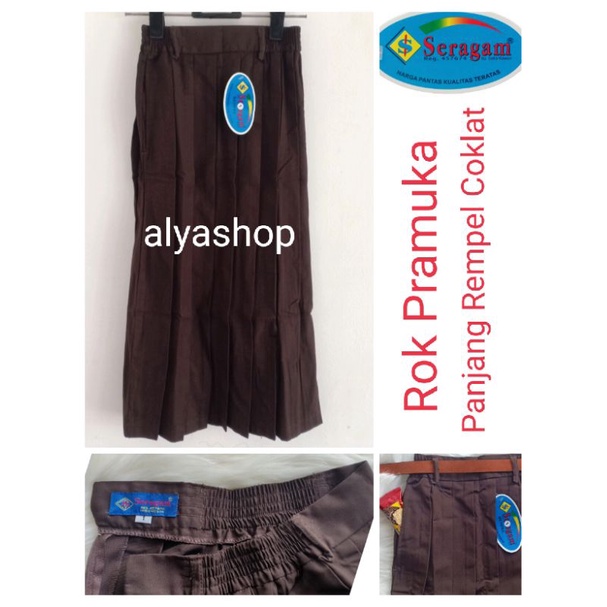 Jual Rok Pramuka Panjang Rempel Merk SERAGAM | Shopee Indonesia