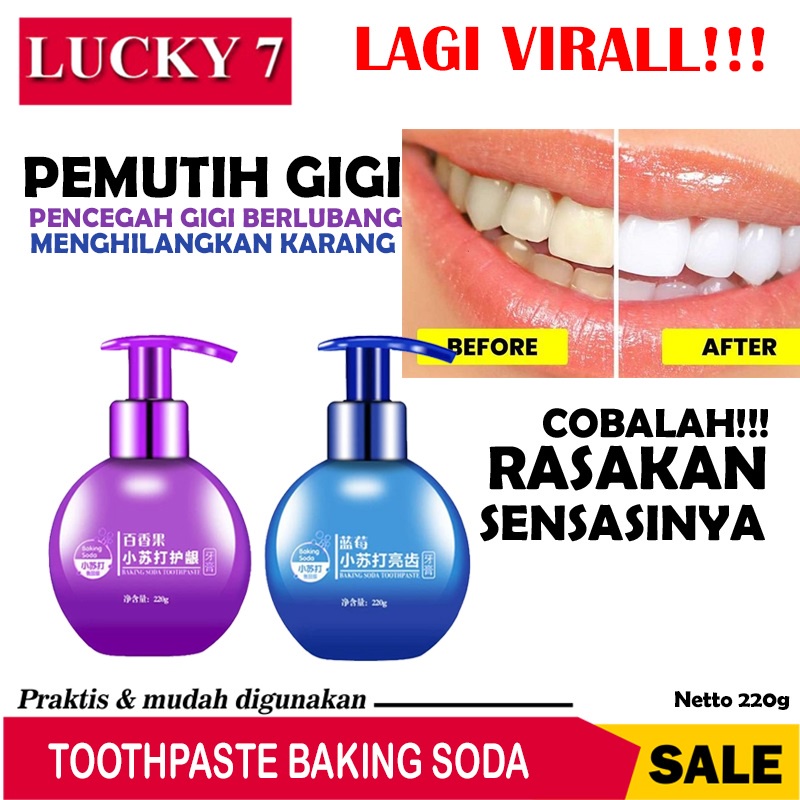 Jual [ BISA COD ] BAKING SODA WHITENING PASTA GIGI AMPUH MEMUTIHKAN