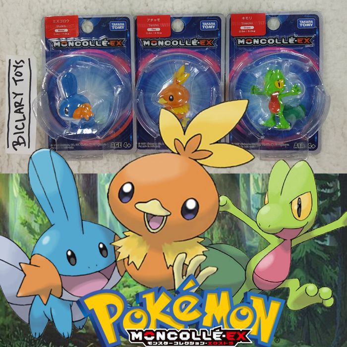 Jual Moncolle Pokemon EX SET Torchic Treecko Mudkip Takara Tomy ORI ...