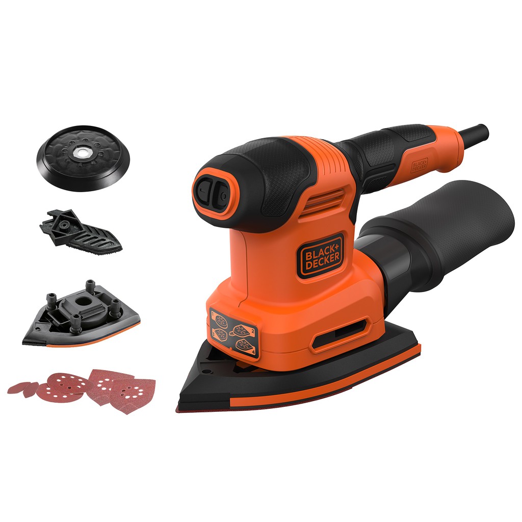 Jual Black+Decker Mesin Amplas Listrik Multi Sander 3 Set 200W (BEW200 ...