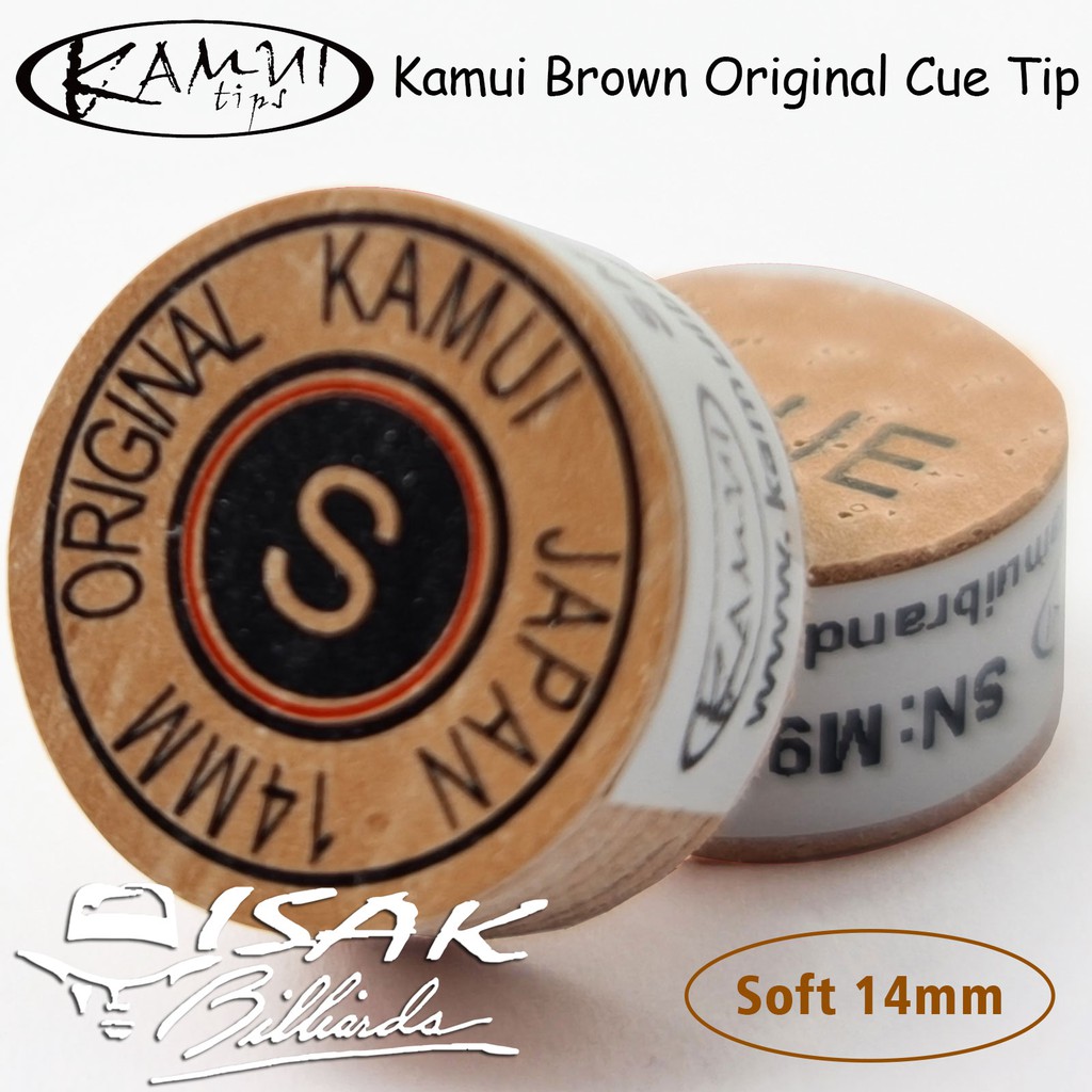 Jual Kamui Brown Original S Soft Cue Tip Billiard Stick Biliar