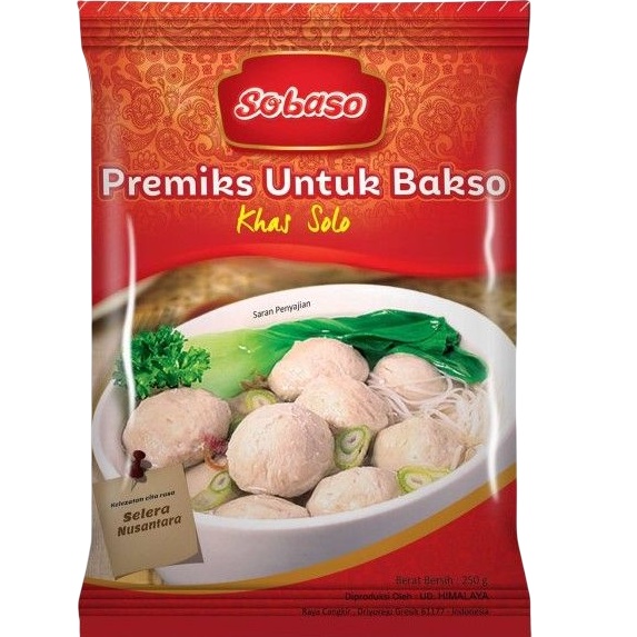 Jual Sobaso Bakso Khas Solo 250gr Tepung Premiks Untuk Bakso Kemasan