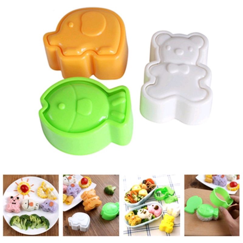 Jual Cetakan Nasi Bento/ Cetakan Roti Bento/ Cetakan Karakter Nori ...