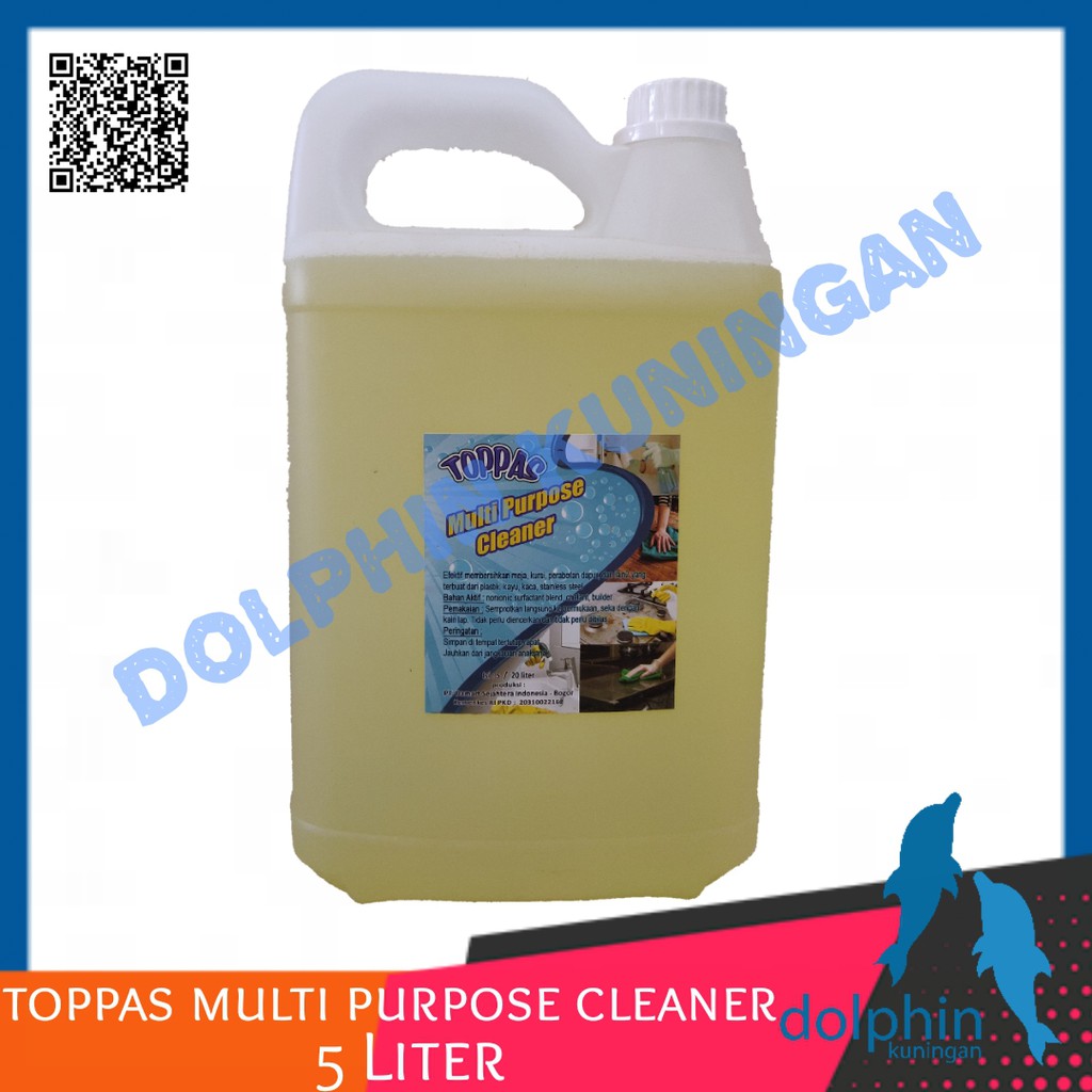 Jual TOPPAS Multi Purpose Cleaner Pembersih Serba Guna Dirigen 5 Liter ...