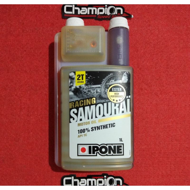Olio Miscela 2 Tempi IPONE SAMOURAI RACING 100% Sintetico Con Ester Dosatore Integrato Specifiche Api Tc 1 Litro - Foto 7