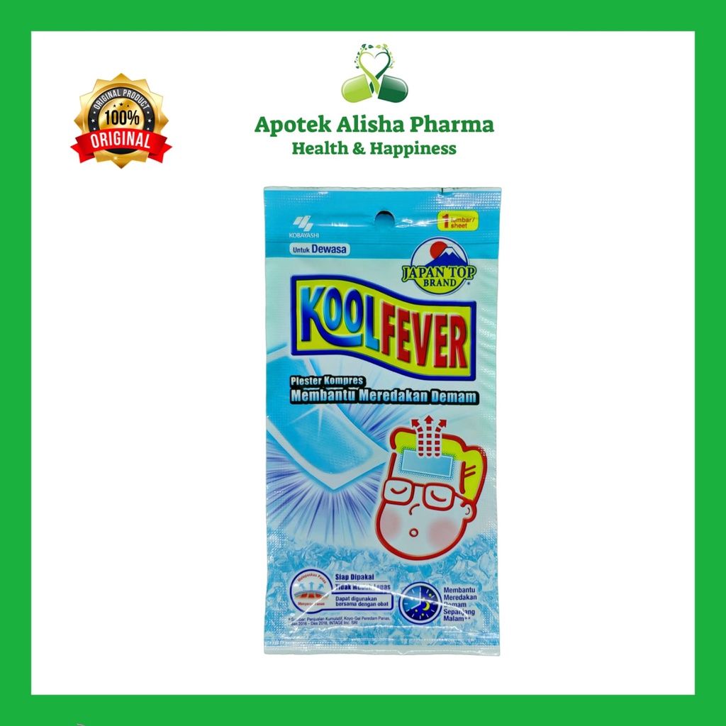 Jual KoolFever Adult Kobayashi Sachet - Kool Fever Dewasa Plester ...