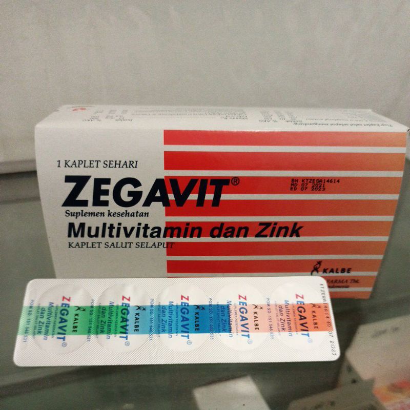 Jual Zegavit, 1 Blister @5 Kaplet salut selaput | Shopee Indonesia