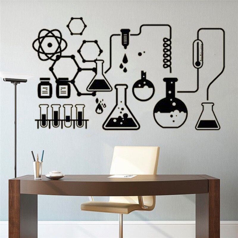 Jual Chemical Lab Vinyl Wall Decal for School Classroom decoration ...