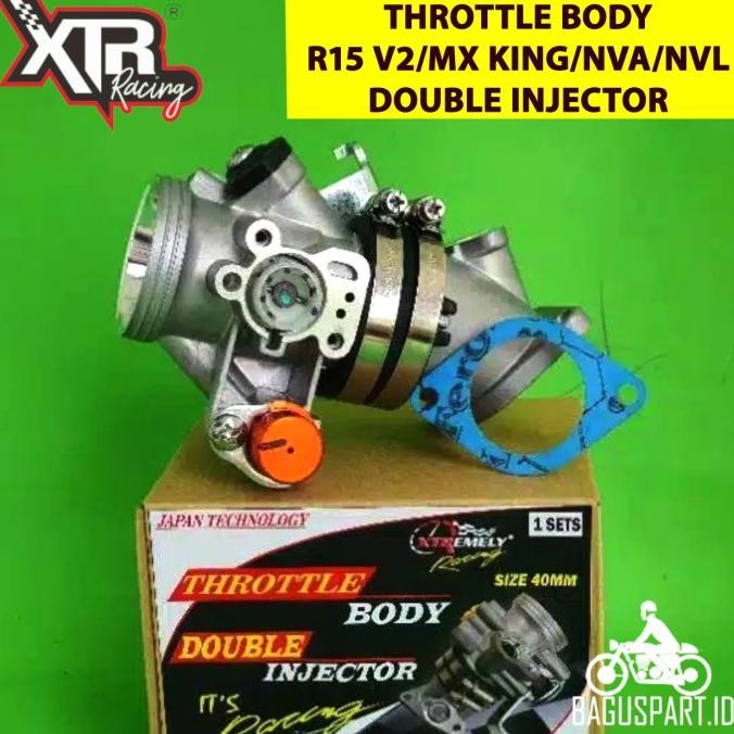 Jual TB DOUBLE INJECTOR MX KING VIXION R15 XABRE 32 33 34 36 38 40 XTR ...