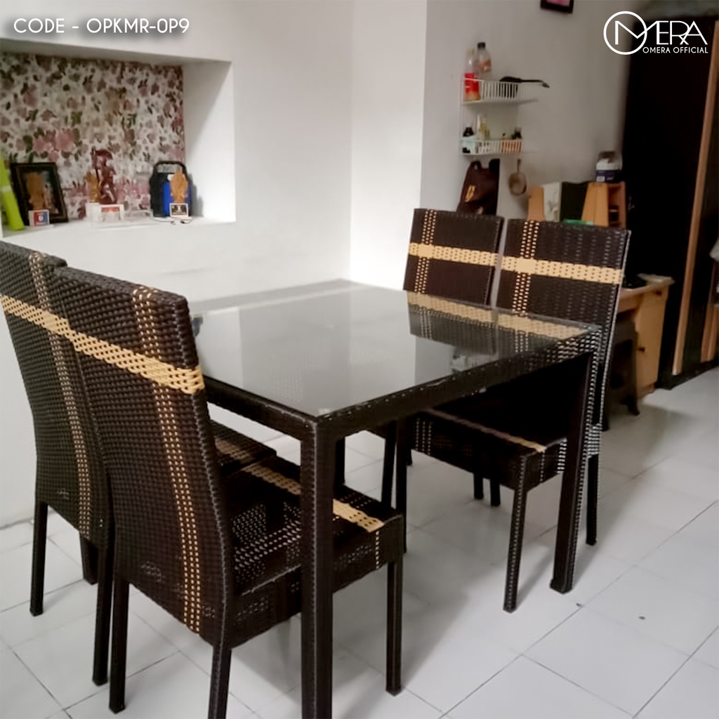 Jual Kursi Makan Rotan Sintetis OPKMR-0P9 | Shopee Indonesia