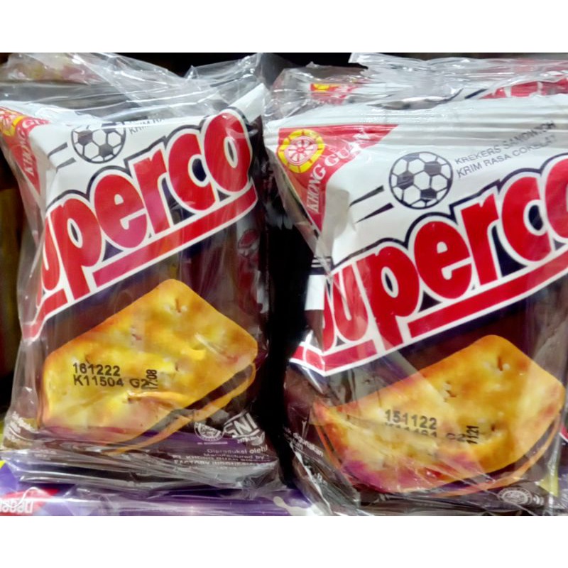 Jual SUPERCO KHONG GUAN BISKUIT COKLAT 1 RENCENG ISI 10 PCS | Shopee ...