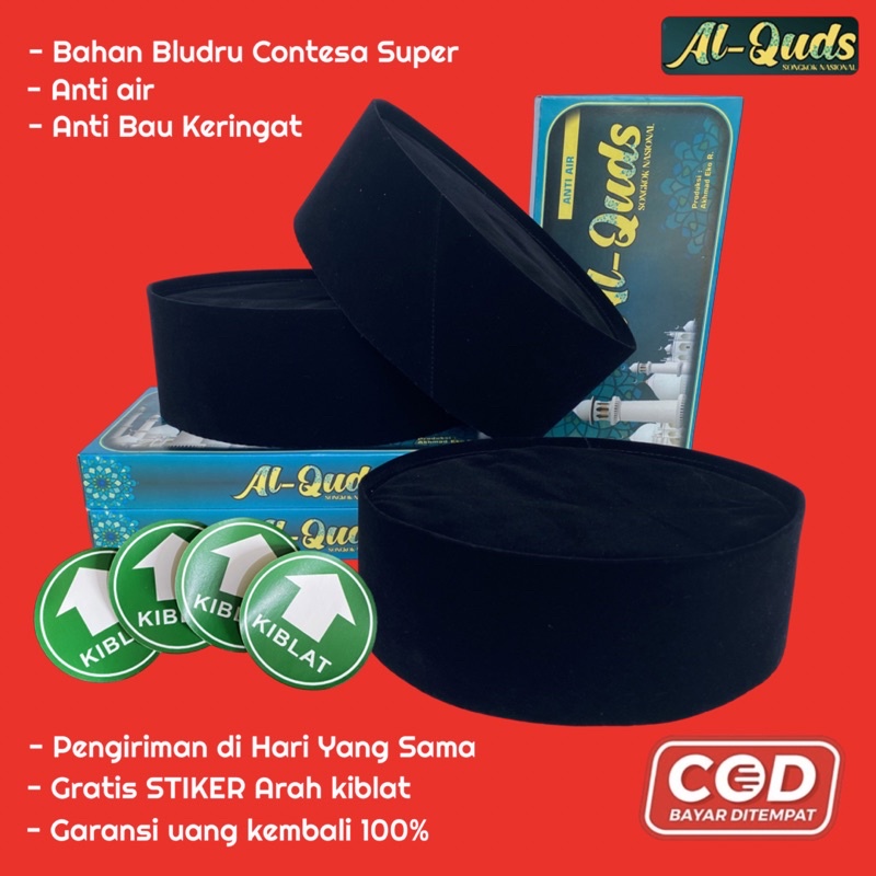 Peci Songkok Hitam Polos Murah Anak dan Dewasa Grosir Peci Kopiah Hitam Polos Promo COD