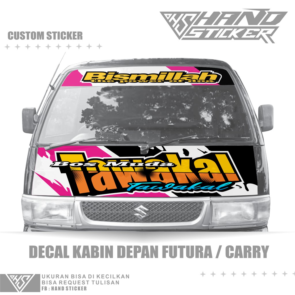 Jual Sticker Decal Print Custom Kabin Depan Futura Atau Carry Bisa ...