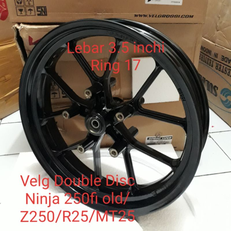 Jual Velg Double Disc R25 MT25 V ROSSI Lebar 3.5 inci Velk Pelek Roda ...