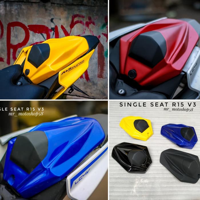 Jual AKSESORIS SINGEL SEAT YAMAHA R15 V3 SINGLE JOK YAMAHA R15 SINGLE ...