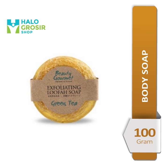 Jual Secret Garden Beauty Gourmet Exfoliating Loofah Soap Green Tea 100