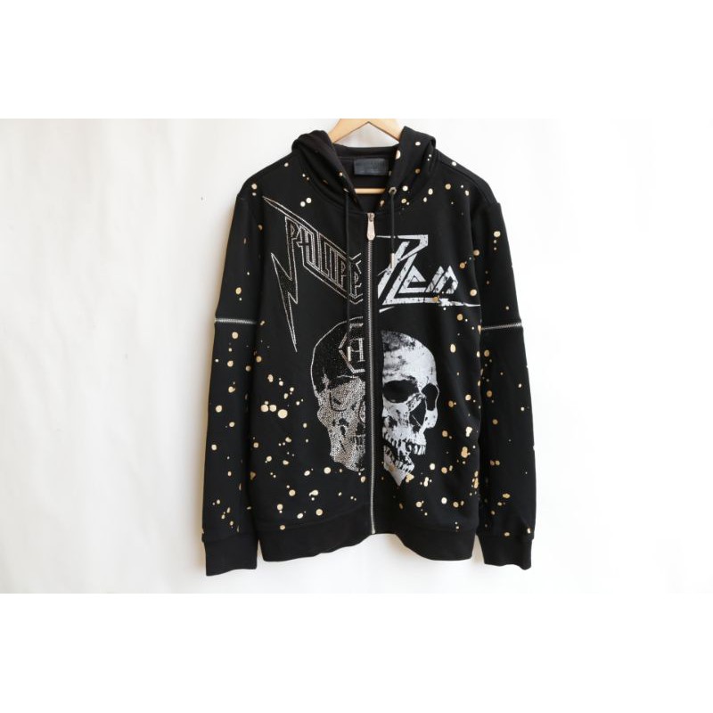 Jual ZIPHOODIE PHILIPP PLEIN SECOND BRANDED ORIGINAL | Shopee Indonesia