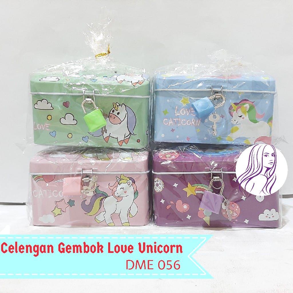 Jual Celengan Kaleng Kunci Gembok Saving Box Unicorn DME 056/Tempat ...