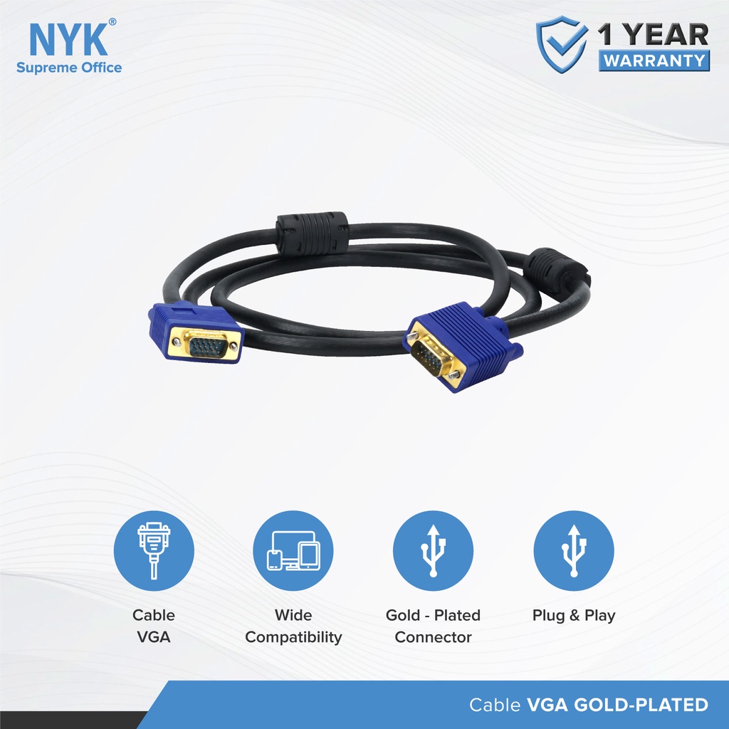 NYK Kabel VGA GOLD PLATE 10 Meter COD (6)